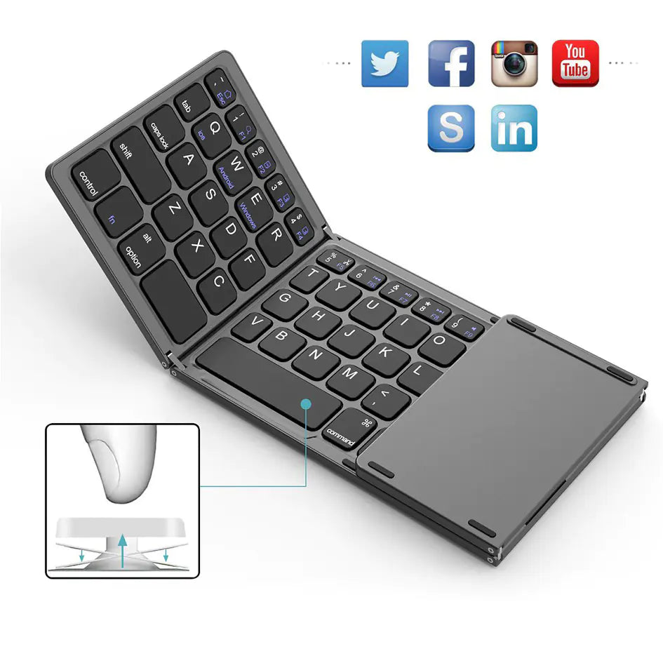 Mini Wireless Bluetooth Folding Keyboard