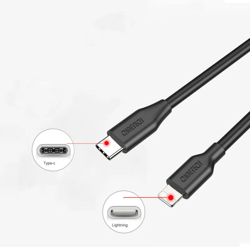 CHOETECH 2m USB-C Lightning Cable